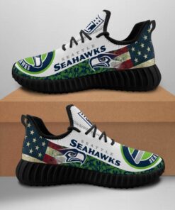 Alternative view of Seattle Seahawks NFL Sneaker Shoes For Men Women Fans