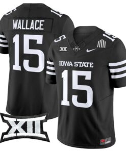 Seneca Wallace Jersey #15 Iowa State Cyclones 2025 Limited Stitched Black