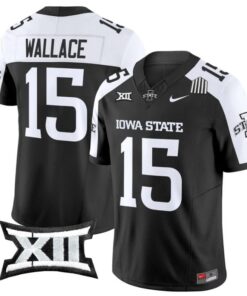 Seneca Wallace Jersey #15 Iowa State Cyclones 2025 Limited Stitched Black Alter