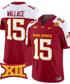 Seneca Wallace Jersey #15 Iowa State Cyclones 2025 Limited Stitched Cardinal Alter