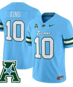 Alternative view of Shaun King Jersey #10 Tulane Green Wave 2025 Vapor Limited Stitched