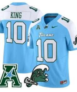 Shaun King Jersey #10 Tulane Green Wave 2025 Vapor Limited Stitched