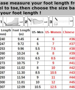 SizeChartZ66Z67 Z60Z61