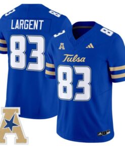 Steve Largent Jersey #83 Tulsa Golden Hurricane 2025 Vapor Stitched Royal