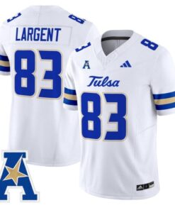 Steve Largent Jersey #83 Tulsa Golden Hurricane 2025 Vapor Stitched White