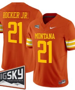 Alternative view of Stevie Rocker Jr Jersey #21 Montana Grizzlies 1995 Throwback Vapor Limited Stitched