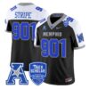 StripeJersey 901MemphisTigers2025VaporLimitedStitchedBlackAlter