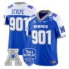StripeJersey 901MemphisTigers2025VaporLimitedStitchedRoyalAlter