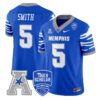 Sutton Smith Jersey #5 Memphis Tigers 2025 Vapor Limited Stitched Royal 3 SuttonSmithJersey 5MemphisTigers2025VaporLimitedStitchedRoyal