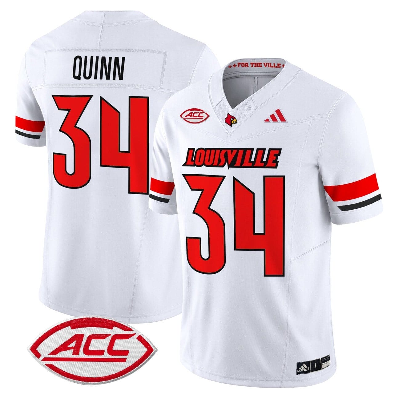 TJ Quinn Jersey #34 Louisville Cardinals 2025 Vapor Limited Stitched - Image 5