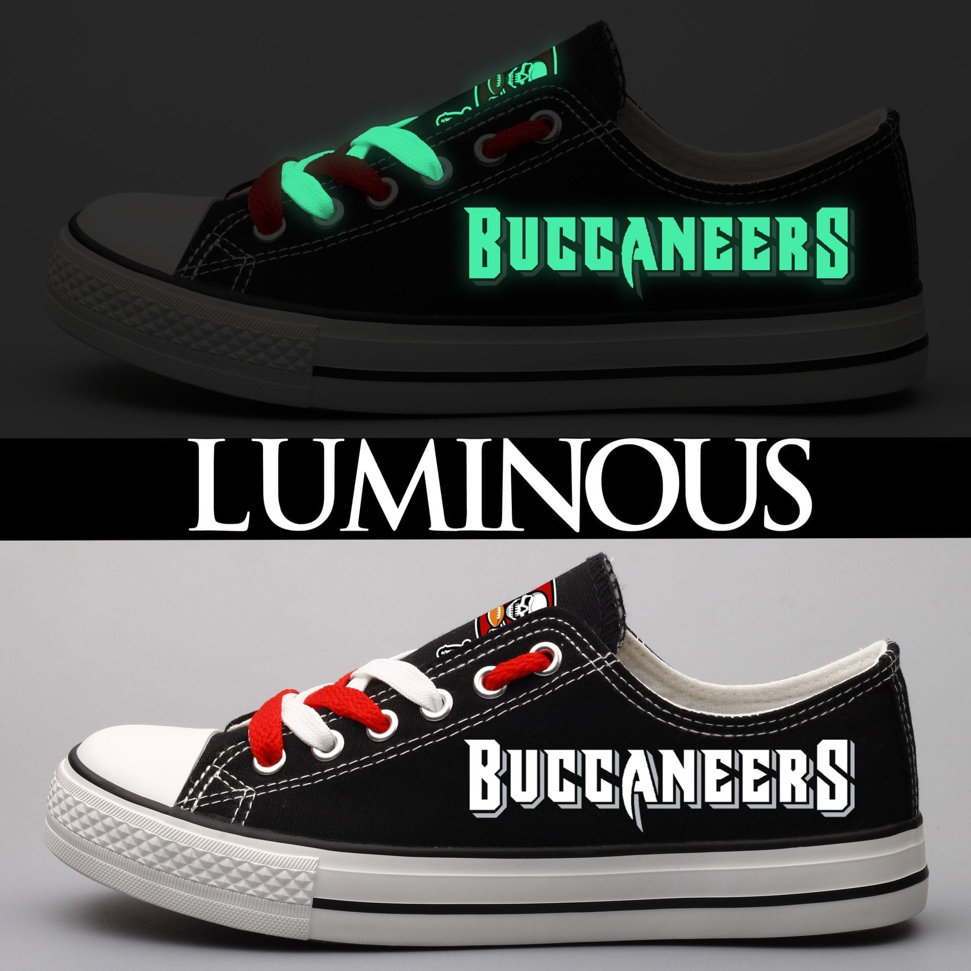 Tampa Bay Buccaneers Low Top Canvas Sport Sneakers Shoes For Men Women Fans 3 Tampa Bay Buccaneers Low Top Canvas Sport Sneakers Shoes For Men Women Fans - Image 3