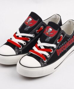 Alternative view of Tampa Bay Buccaneers Low Top Canvas Sport Sneakers Shoes For Men Women Fans