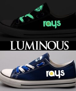 Alternative view of Tampa Bay Rays Limited Print Low Top Canvas Shoes Sport Sneakers For Men Women Fans