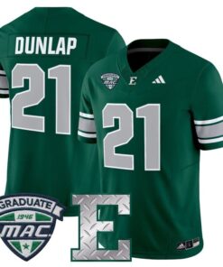 Tavierre Dunlap Jersey 21 Eastern Michigan Eagles 2025 Limited Stitched Green