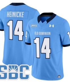 Taylor Heinicke Jersey #14 Old Dominion Monarchs 2025 Vapor Stitched Blue