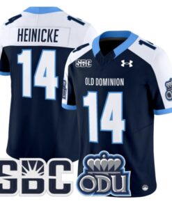 Taylor Heinicke Jersey #14 Old Dominion Monarchs 2025 Vapor Stitched Navy Alter