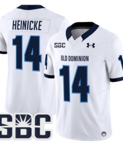 Taylor Heinicke Jersey #14 Old Dominion Monarchs 2025 Vapor Stitched White