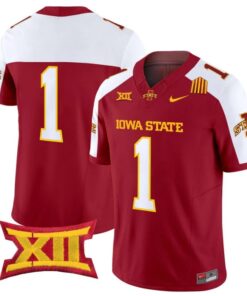 Team Jersey #1 Iowa State Cyclones 2025 Vapor Limited Stitched Cardinal Alter
