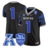 TeamJersey 1MemphisTigers2025VaporLimitedStitchedBlack