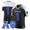 TeamJersey 1MemphisTigers2025VaporLimitedStitchedBlackAlter