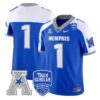 TeamJersey 1MemphisTigers2025VaporLimitedStitchedRoyalAlter
