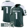 TeamJersey 1MichiganStateSpartans2025VaporLimitedStitchedGreenAlter