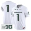 TeamJersey 1MichiganStateSpartans2025VaporLimitedStitchedWhite