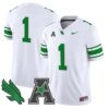 TeamJersey 1NorthTexasMeanGreen2025VaporLimitedStitchedWhite