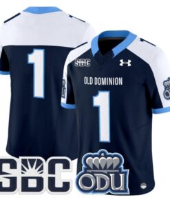 Team Jersey #1 Old Dominion Monarchs 2025 Vapor Limited Stitched Navy Alter