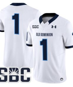 Team Jersey #1 Old Dominion Monarchs 2025 Vapor Limited Stitched White