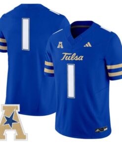 Team Jersey #1 Tulsa Golden Hurricane 2025 Vapor Limited Stitched Royal