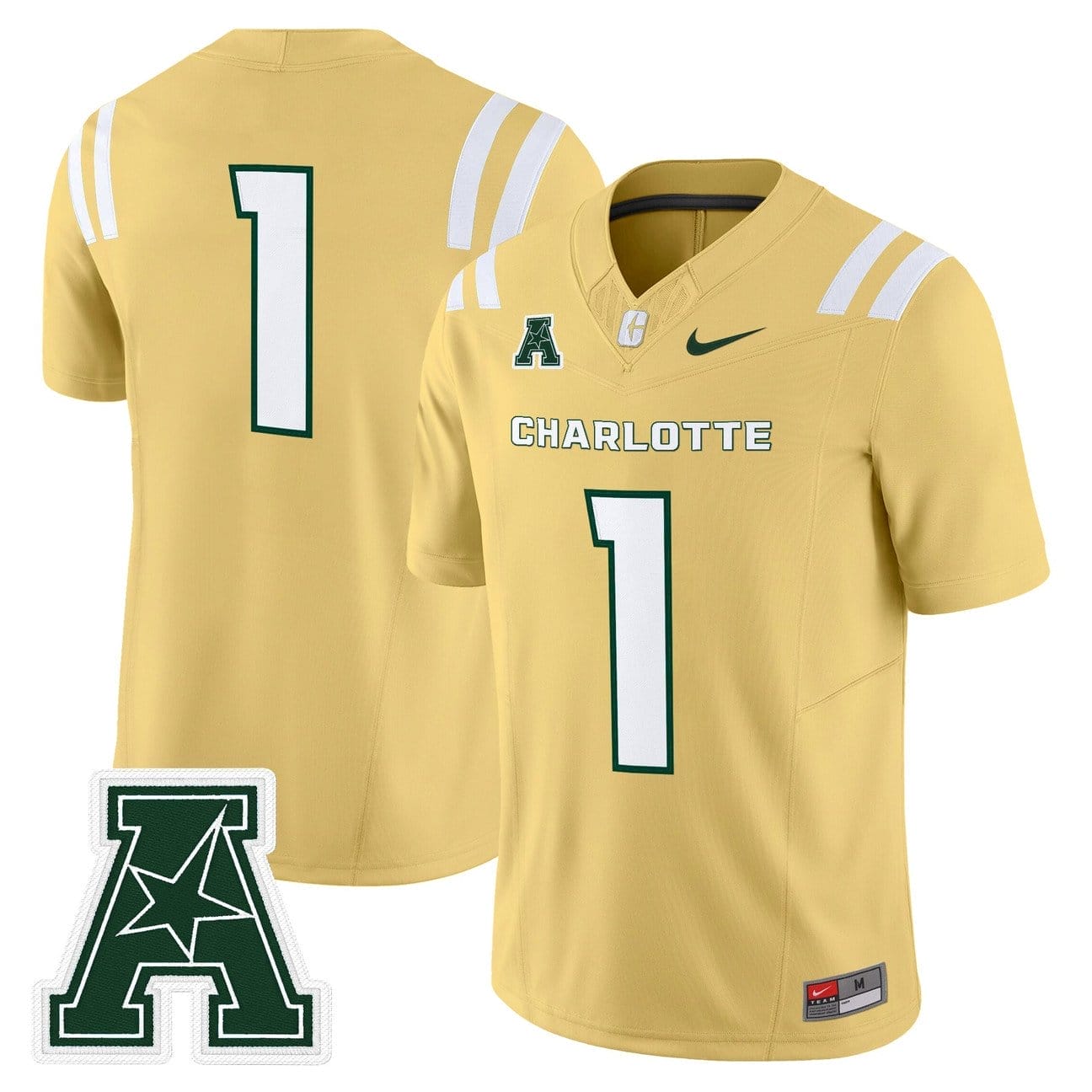 Team Jersey #1 Charlotte 49ers 2025 Vapor Limited Stitched 3 Team Jersey #1 Charlotte 49ers 2025 Vapor Limited Stitched - Image 3