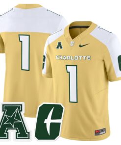Alternative view of Team Jersey #1 Charlotte 49ers 2025 Vapor Limited Stitched