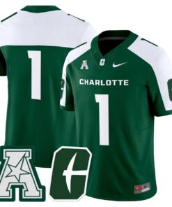 Team Jersey #1 Charlotte 49ers 2025 Vapor Limited Stitched 8 Team Jersey 1 Charlotte 49ers 2025 Vapor Limited Stitched Green Alter 6626125f aea5 4fdd bb5b e7e5497dedba
