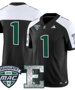 Team Jersey 1 Eastern Michigan Eagles 2025 Vapor Limited Stitched Black Alter