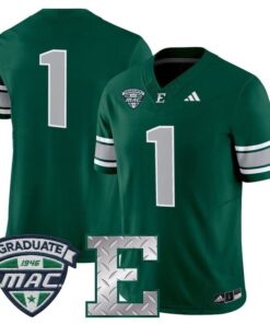 Team Jersey 1 Eastern Michigan Eagles 2025 Vapor Limited Stitched Green