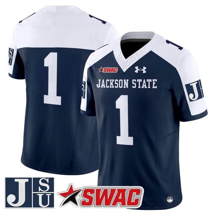 Team Jersey #1 Jackson State Tigers 2025 Vapor Limited Stitched - Image 5