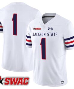 Alternative view of Team Jersey #1 Jackson State Tigers 2025 Vapor Limited Stitched
