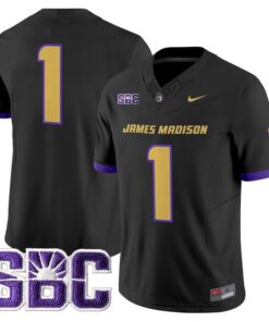 Alternative view of Team Jersey #1 James Madison Dukes 2025 Vapor Limited Stitched