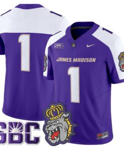 Team Jersey 1 James Madison Dukes 2025 Vapor Limited Stitched Purple Alter