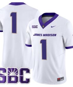 Team Jersey 1 James Madison Dukes 2025 Vapor Limited Stitched White