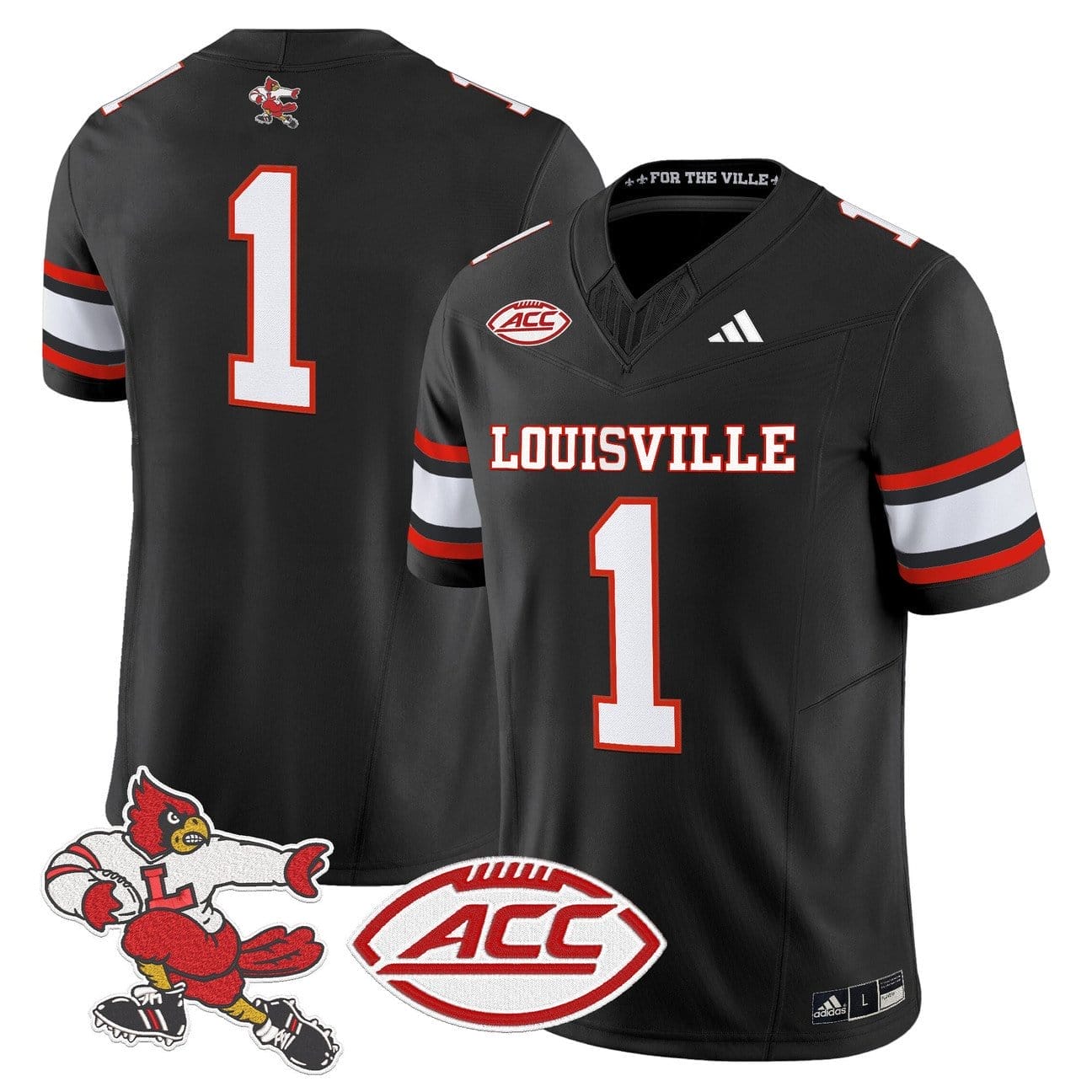 Team Jersey #1 Louisville Cardinals 2025 Vapor Limited Stitched - Image 2
