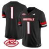 Team Jersey 1 Louisville Cardinals 2025 Vapor Limited Stitched Black