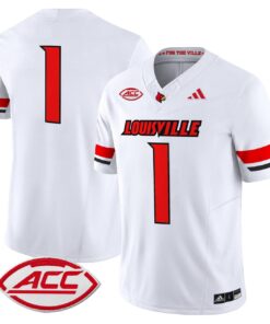 Team Jersey 1 Louisville Cardinals 2025 Vapor Limited Stitched White