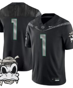 Team Jersey #1 Oregon Ducks 2025 Mummy Duck Vapor Limited Stitched