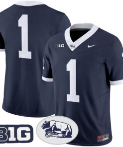 Alternative view of Team Jersey #1 Penn State Nittany Lions 2025 Throwback Limited Stitched