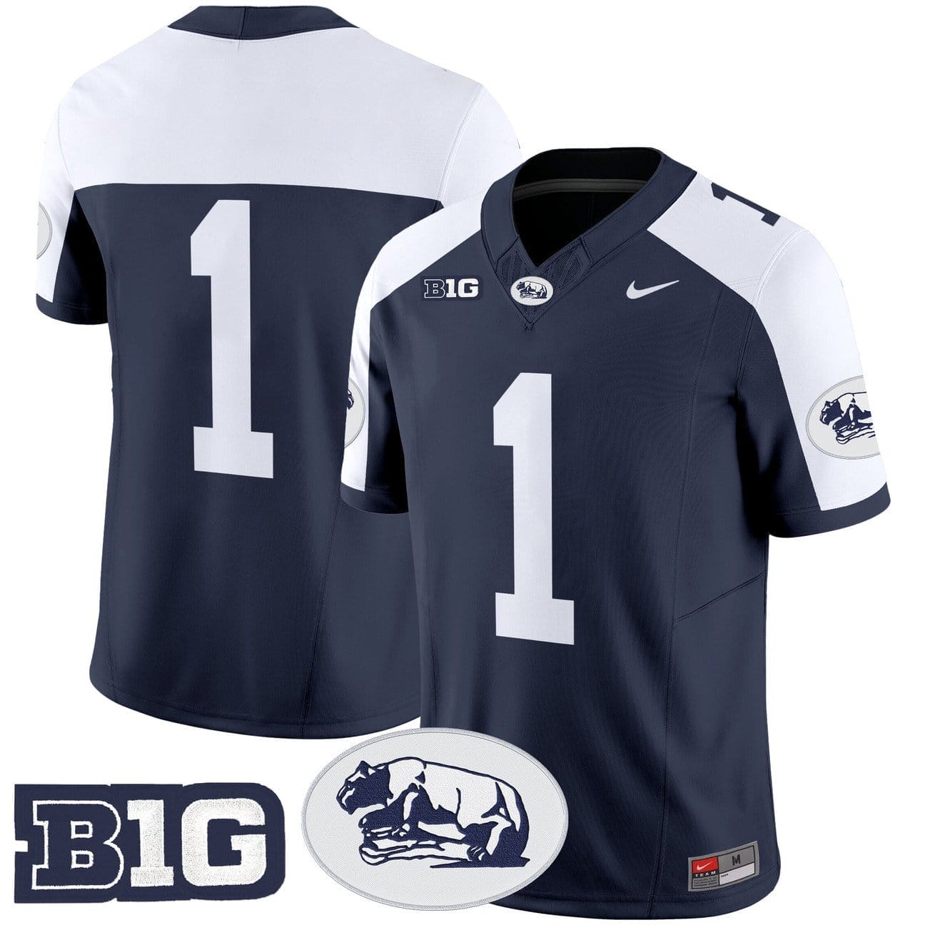 Team Jersey #1 Penn State Nittany Lions 2025 Throwback Limited Stitched