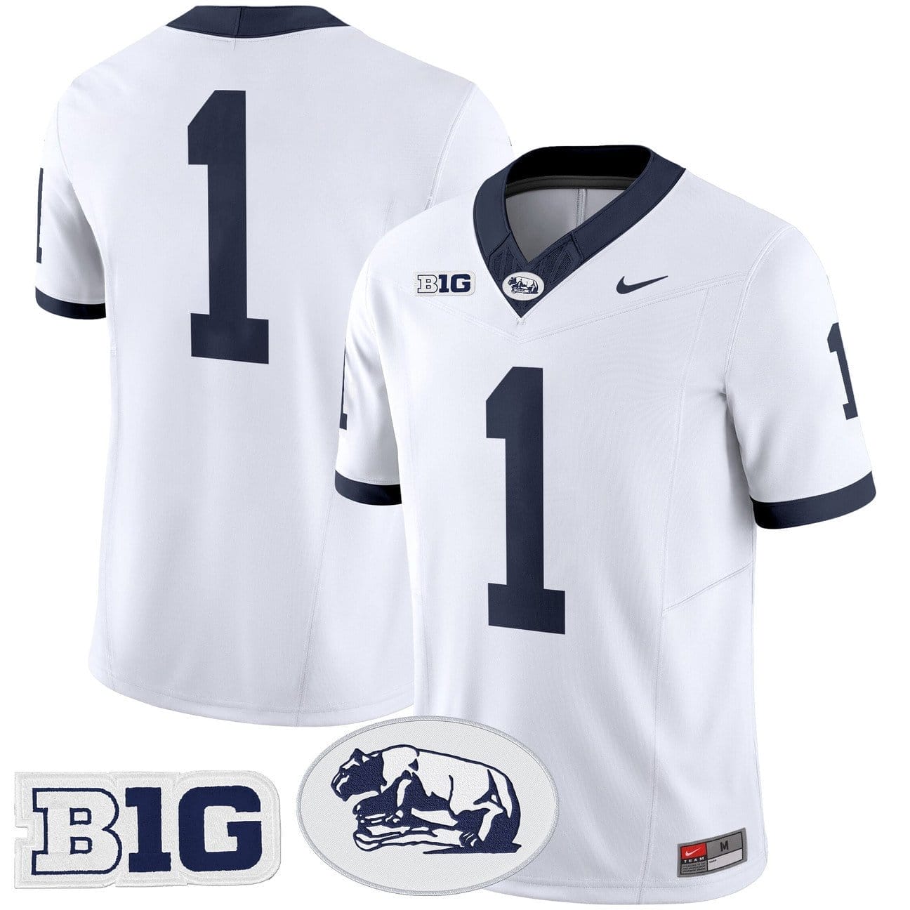 Team Jersey #1 Penn State Nittany Lions 2025 Throwback Limited Stitched - Image 3