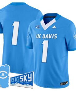 Team Jersey 1 UC Davis Aggies 2025 Lake Tahoe Patch Stitched Aqua