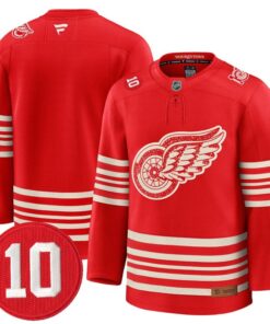 Team Jersey #25 Detroit Red Wings #10 Alex Delvecchio Honoring Stitched 7 Team Jersey 25 Red Wings 10 Alex Delvecchio Honoring Stitched Centennial Season